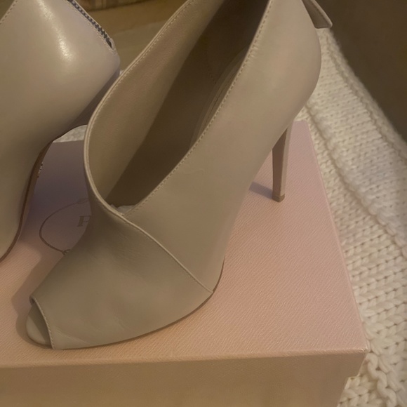 Prada Asymmetrical Peep Toe Bootie - Picture 9 of 11